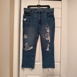 Old Navy Distressed Blue Jeans